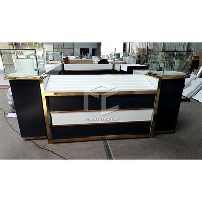 Monomer Design Glass Watch Cabinet Display For Stores EPE Cotton Packaging