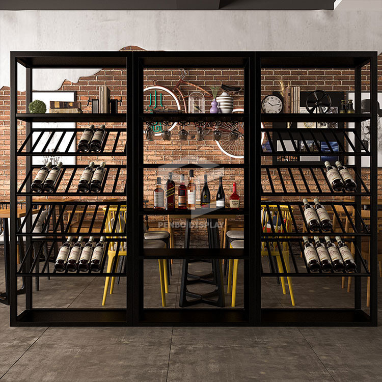 Commercial Electroplate Wall Mounted Wine Rack Monomer Design EPE Foam Packaging